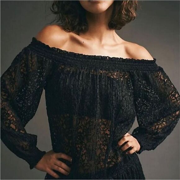 NWT Free People Carina Meadow Lace Mini Dress Size S MSRP $350 - Picture 4 of 9